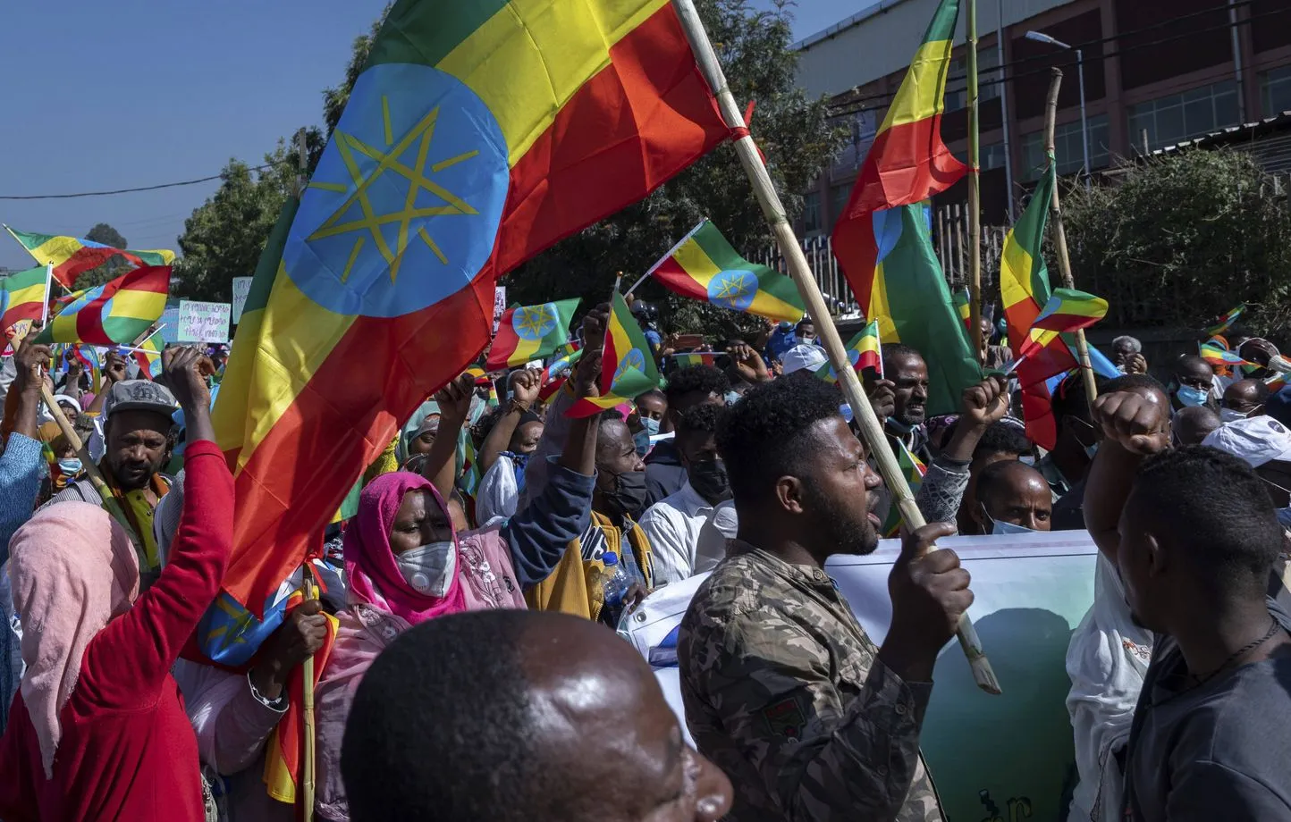 1444x920 lors manifestation organisee pouvoir ethiopien faveur armee addis abeba