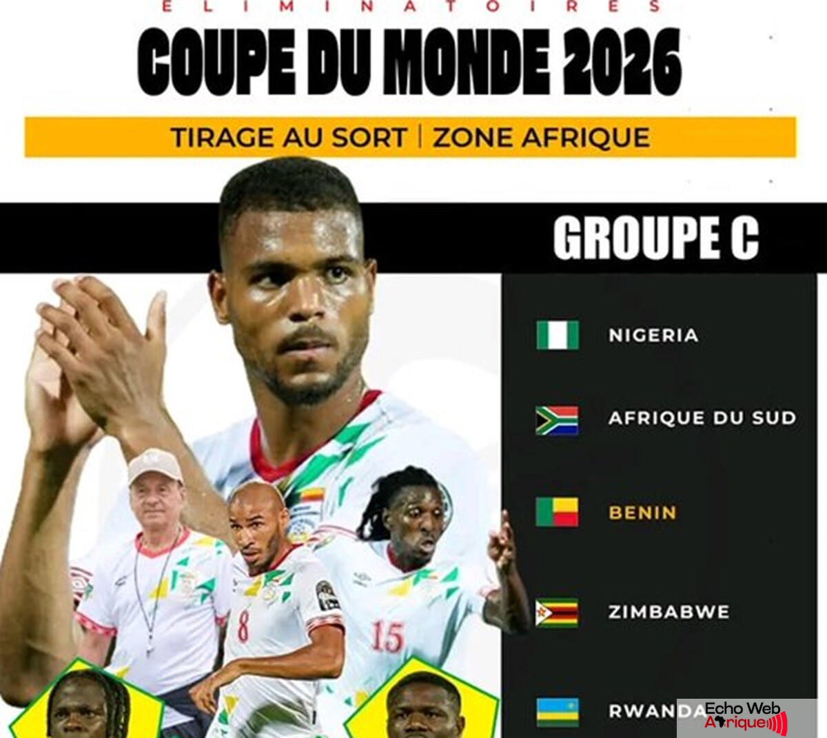 Elim. Coupe du Monde 2026 / Bénin – Rwanda : où voir le match en direct ?