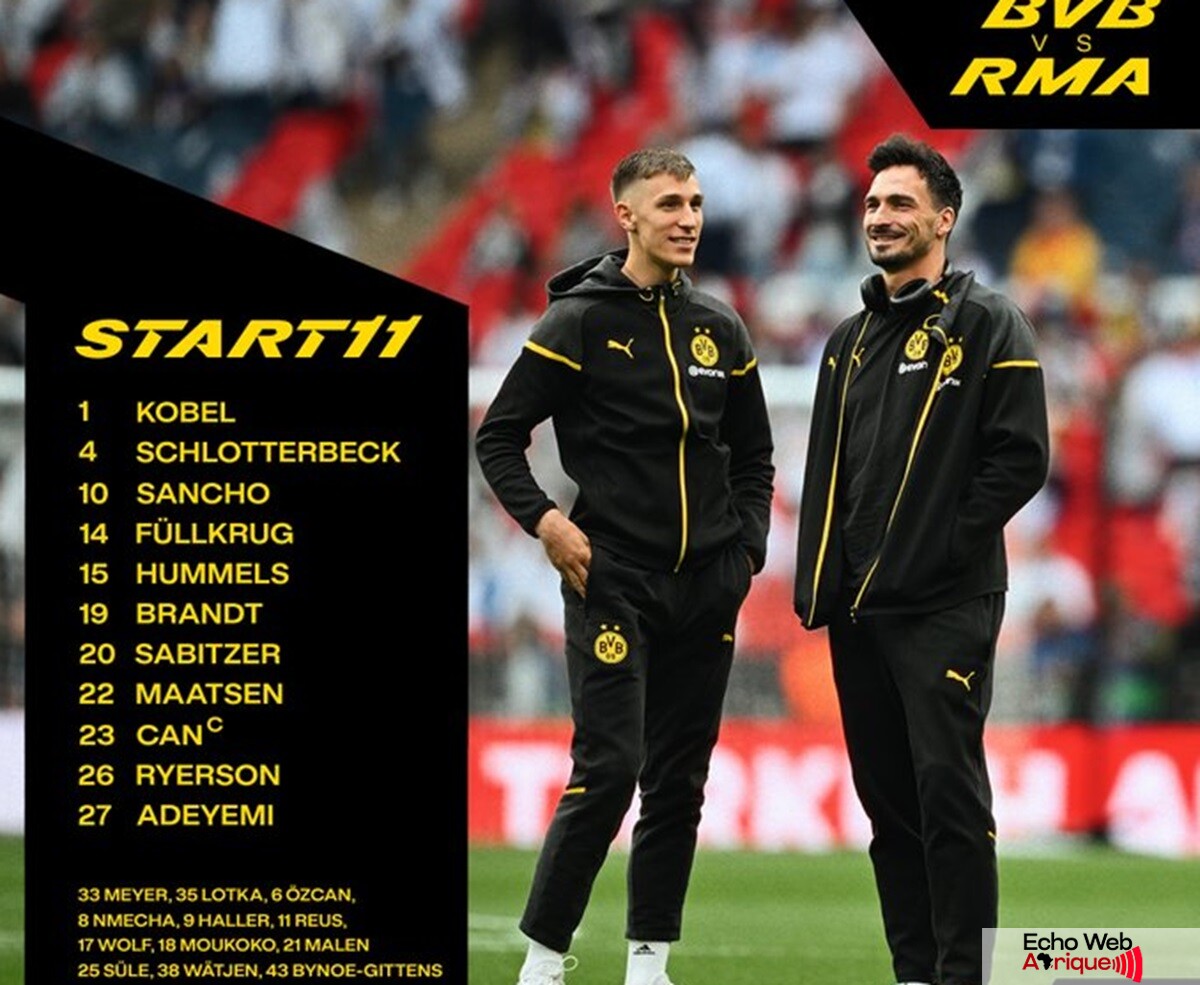 Dortmund - Real Madrid : Voici les compositions officielles de la finale de la LdC