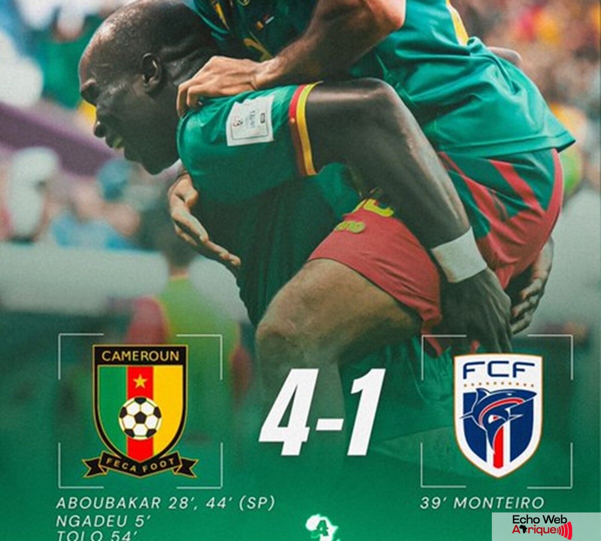 Vincent Aboubakar accorde la victoire au Cameroun grâce à un doublé (vidéo)