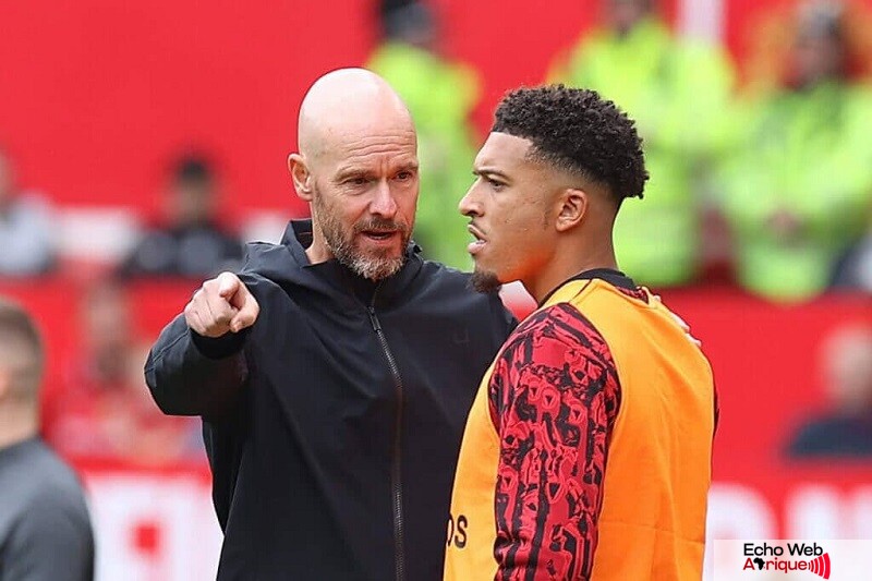 Man United : Un nouveau depart entre Jadon Sancho et le coach Erik ten Hag !