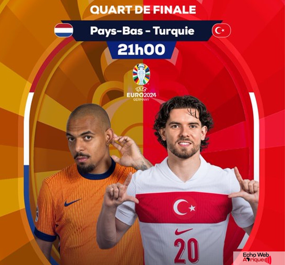 EURO 2024 : Le programme des quarts de finale de ce samedi 06 Juillet !