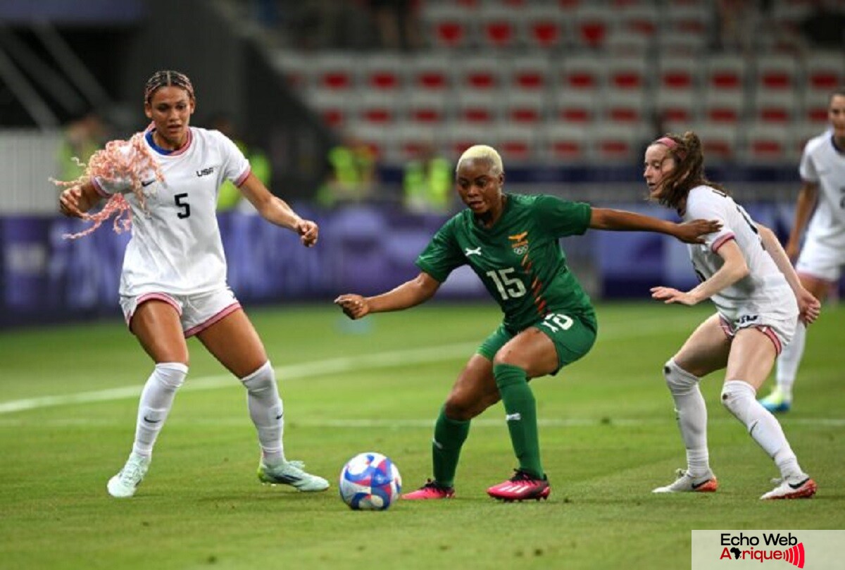 JO 2024 / Football féminin : La Zambie se fait écrasée par les états unies ! Pour plus de détails ...