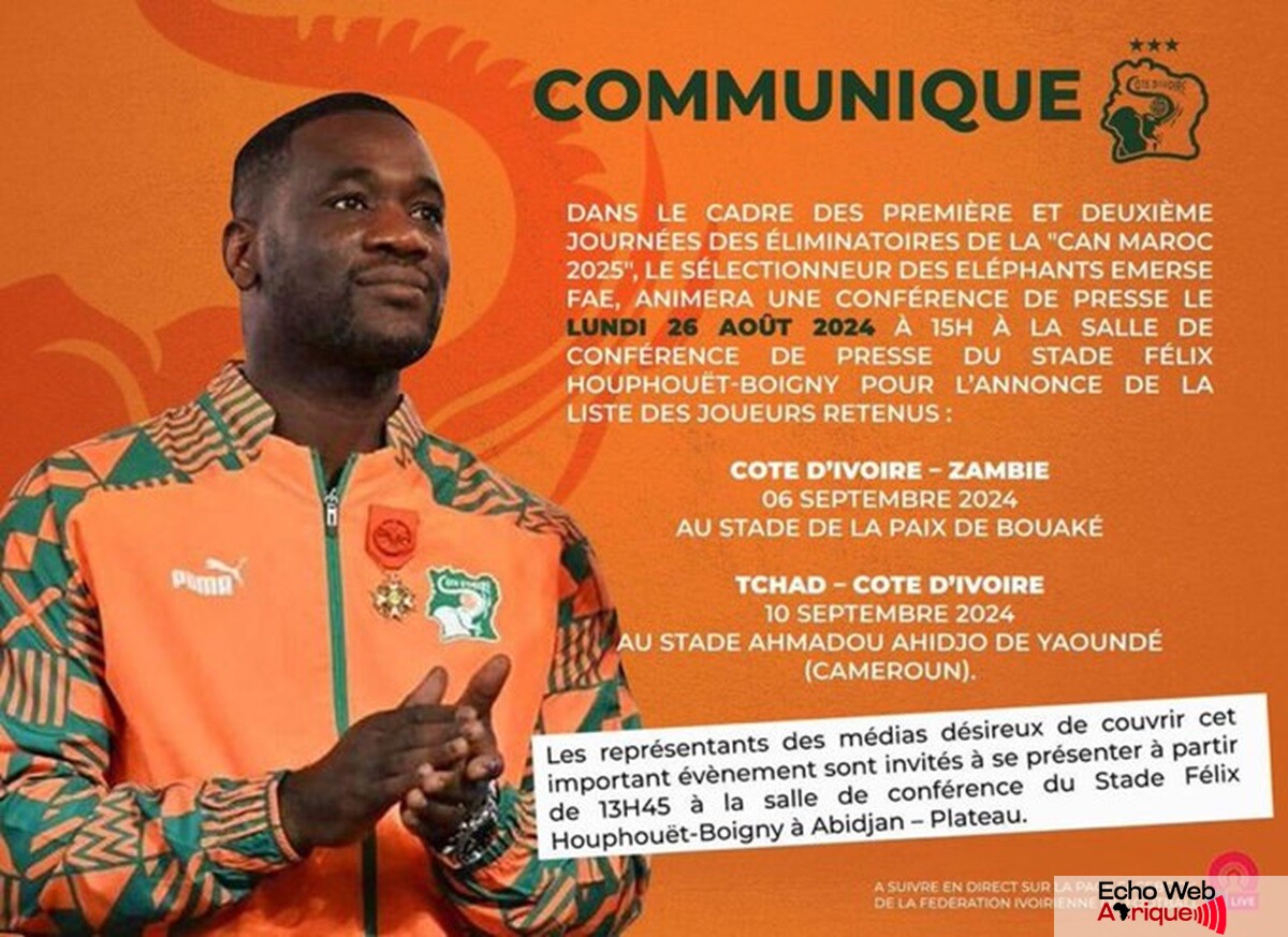 Côte d’Ivoire : Emerse Faé sera face à la presse locale pour dévoiler sa liste à cette date !