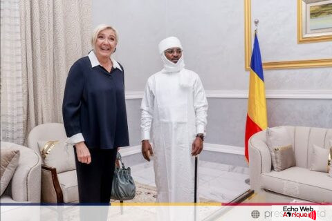 Marine Le Pen en visite chez Mahamat Idriss Déby